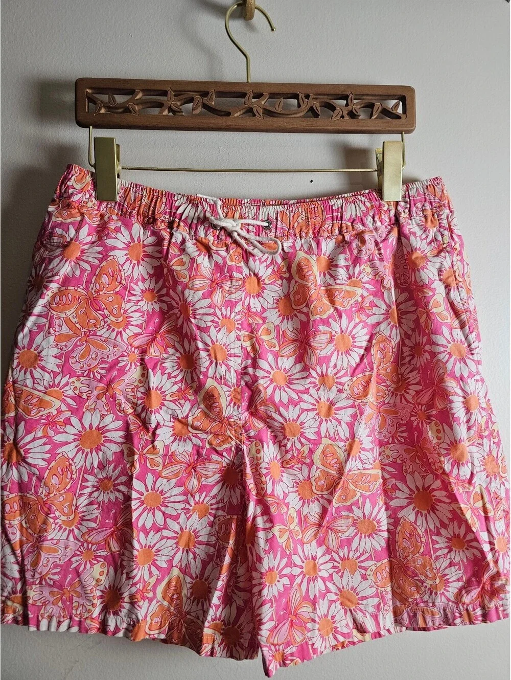 Lilly Pulitzier Swim Pink & Organge Men Size S Trunks